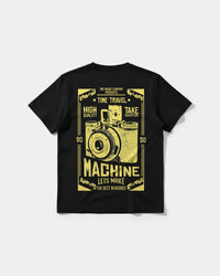 Camiseta Machine Photo Big Back Regular Basic Negro