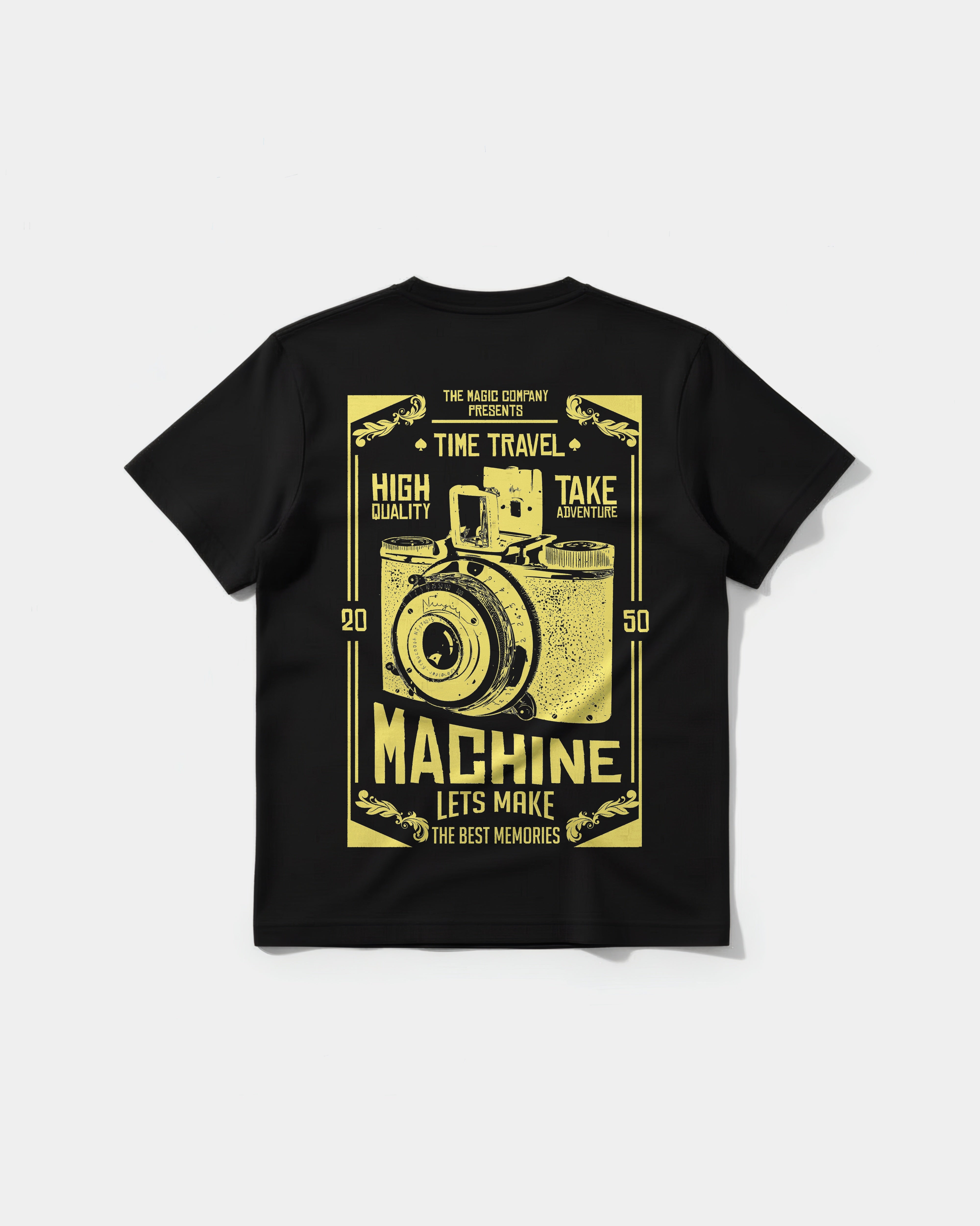Camiseta Machine Photo Big Back Regular Basic
