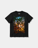 Camiseta Crystal Beach Big Front Regular Basic Negro
