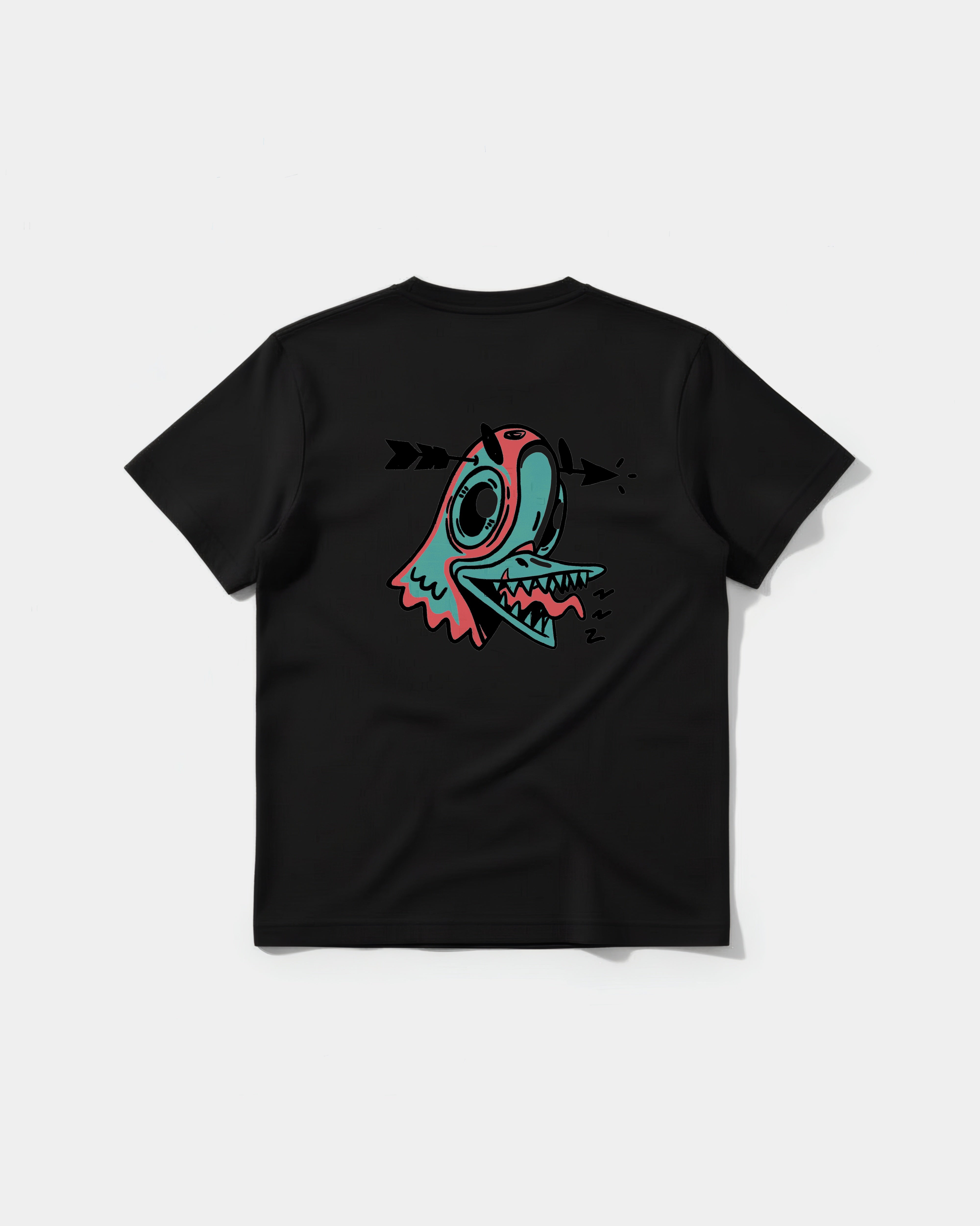 Camiseta Crazy Paloma Big Back Regular Basic Negro