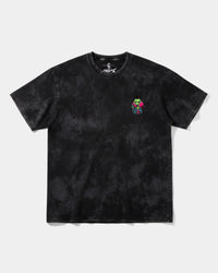 Camiseta Alien In Miami Pocket Front Oversize Acid Negro