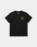 Camiseta Tiger Skull Pocket Front Regular Basic Negro