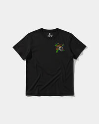 Camiseta Tiger Skull Pocket Front Regular Basic Negro