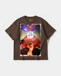 Camiseta Surrender Big Front Oversize Basic Marron