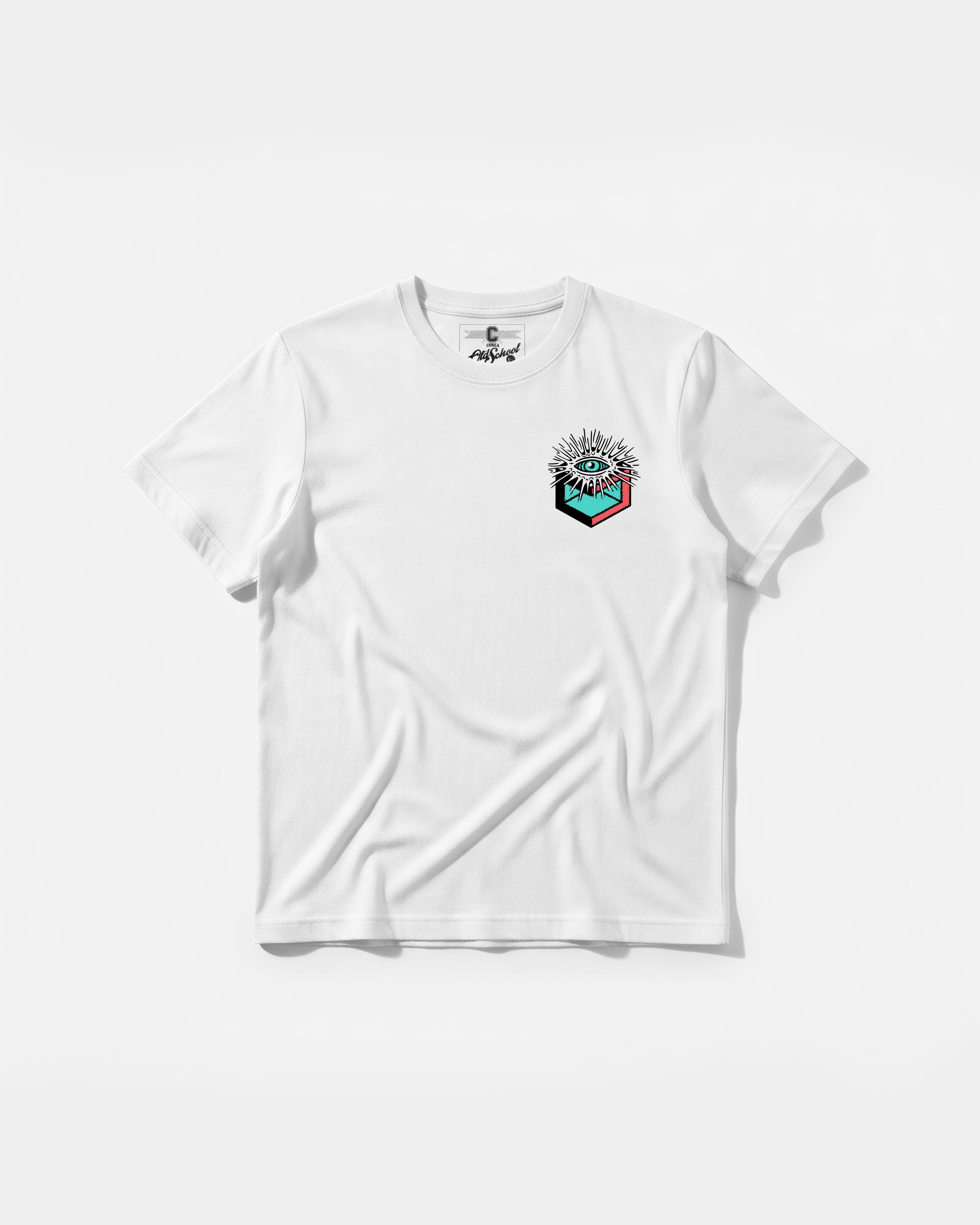 Camiseta Cubo Eyes Pocket Front Regular Basic