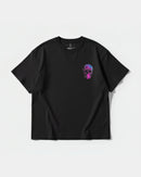 Camiseta Space Skull Pocket Front Oversize Basic Negro