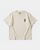 Camiseta Hands M Pocket Front Oversize Basic Beige