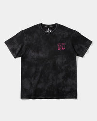 Camiseta Rise In Hell Pocket Front Oversize Acid Negro