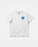Camiseta Libertad Mariposa White Pocket Front Regular Basic Blanco