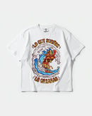 Camiseta Pizza Surf Big Front Oversize Basic Blanco