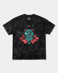 Camiseta Oso Con Gorro Big Front Oversize Acid Negro