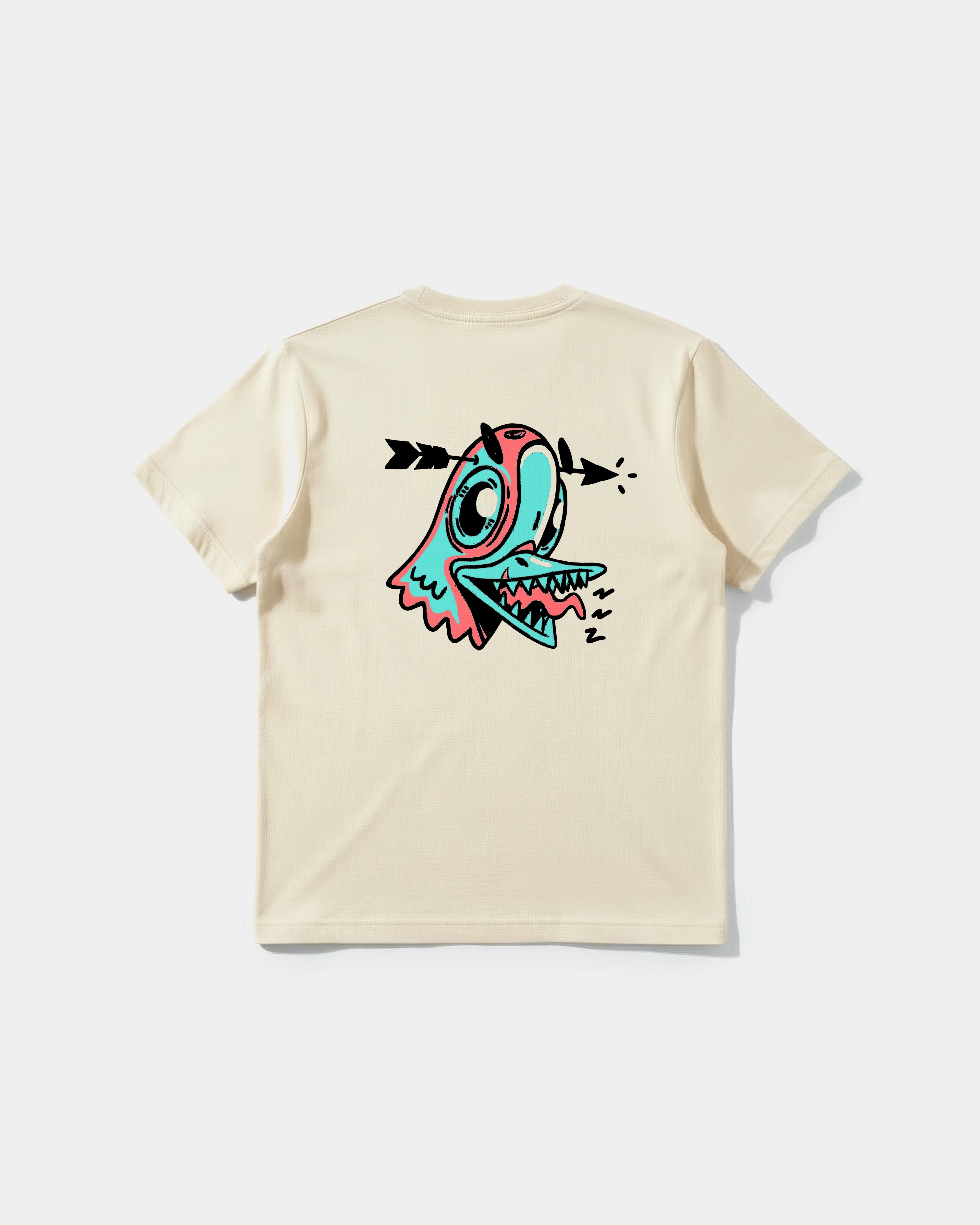 Camiseta Crazy Paloma Big Back Regular Basic Beige