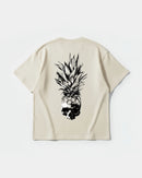 Camiseta Pina Calavera Big Back Oversize Basic Beige