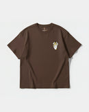 Camiseta Iluminati Hand Pocket Front Oversize Basic Marron