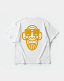 Camiseta Icono Africano Big Back Oversize Basic Blanco