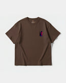 Camiseta Homies White Pocket Front Oversize Basic Marron