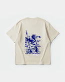 Camiseta Poseidon Big Back Oversize Basic Beige