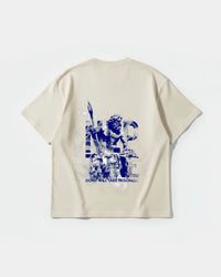 Camiseta Poseidon Big Back Oversize Basic Beige