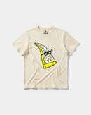 Camiseta Pizza Geek Big Front Regular Basic Beige
