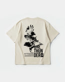 Camiseta One Thunder Big Back Oversize Basic Beige