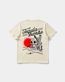 Camiseta Tequila Sunrise Pocket Front Regular Basic Beige