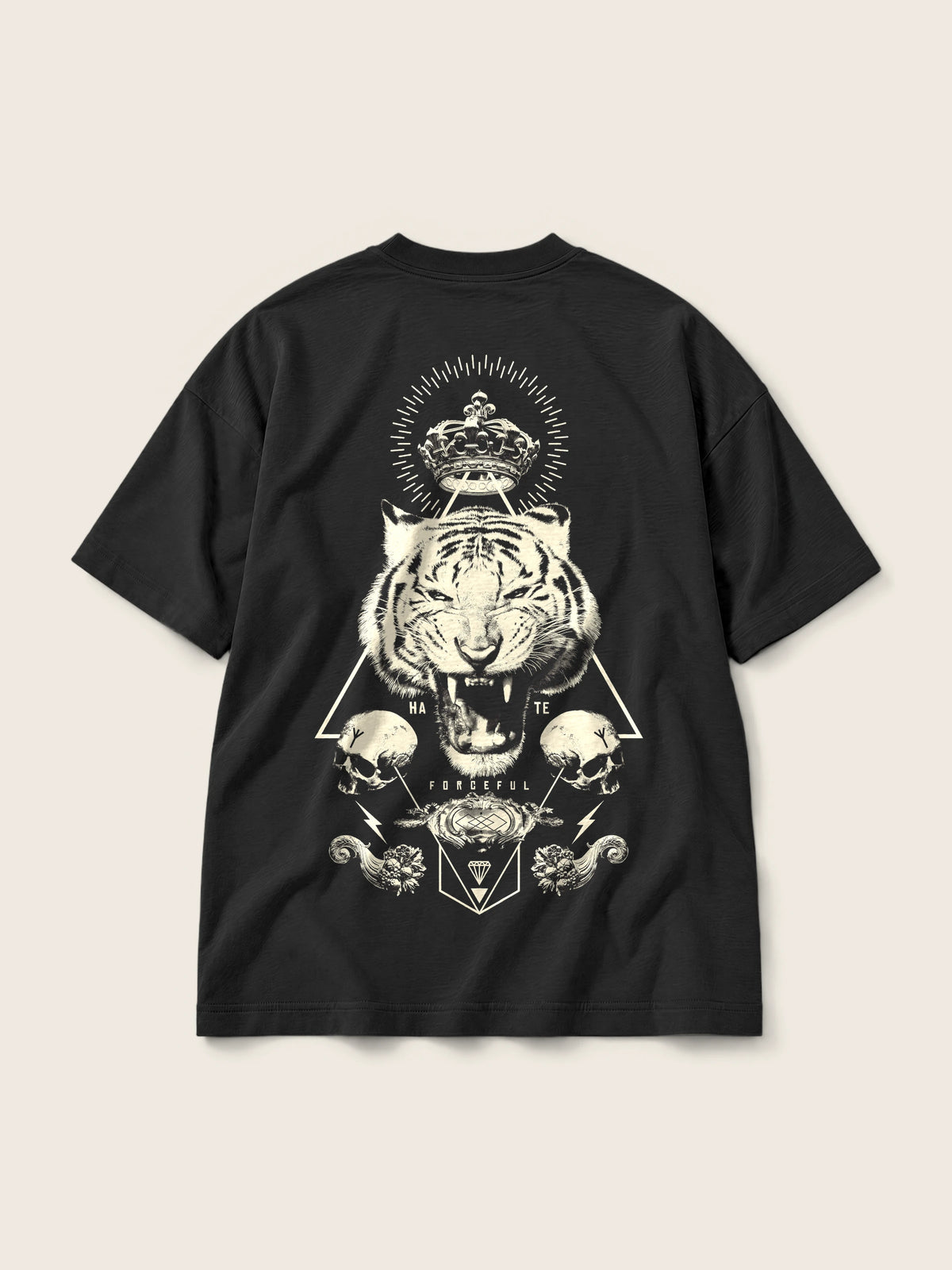 Forceful · Camiseta Semi Oversize 310g Negro — Imagen del producto 3