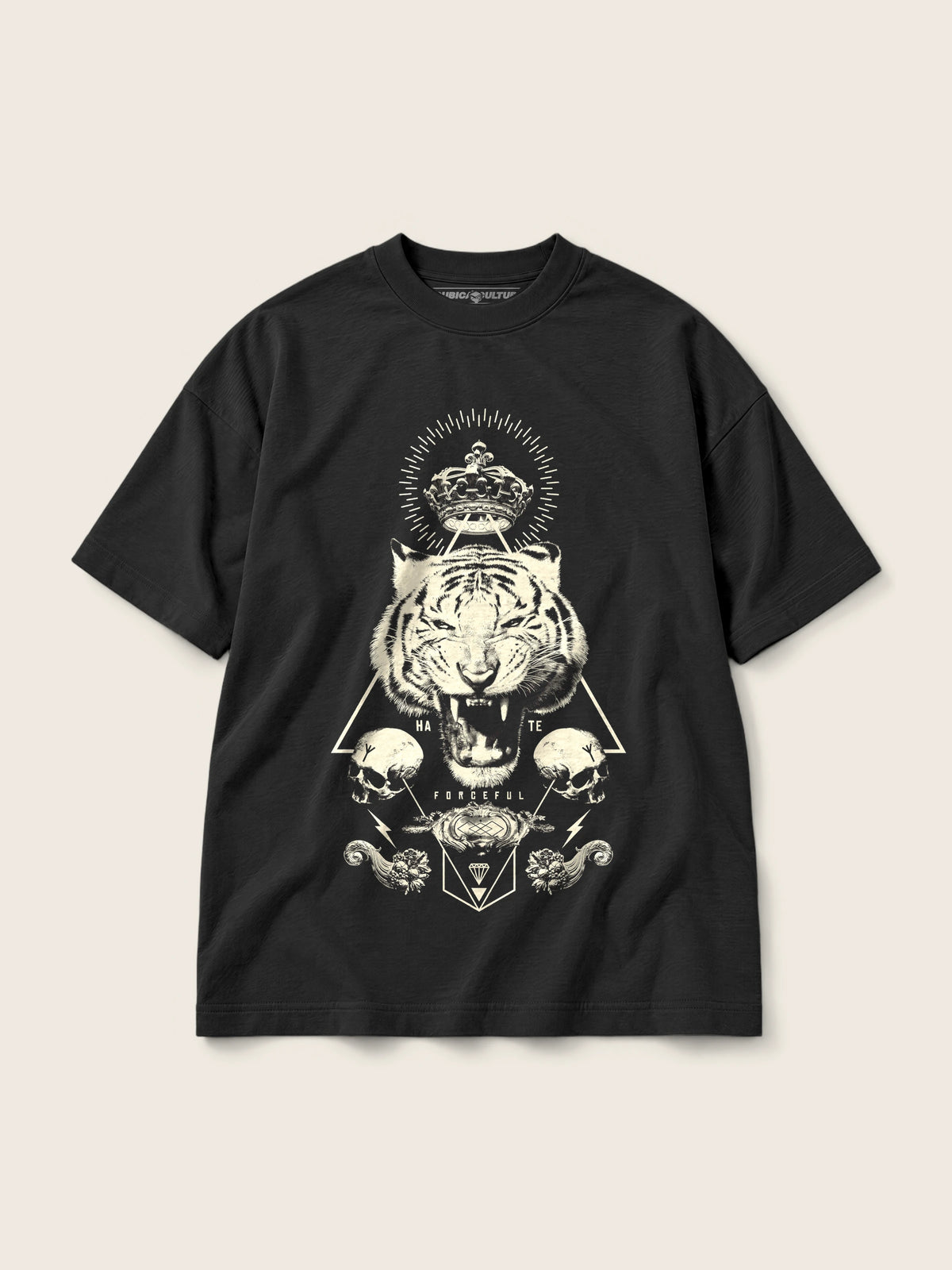 Forceful · Camiseta Semi Oversize 310g Negro — Imagen del producto 1