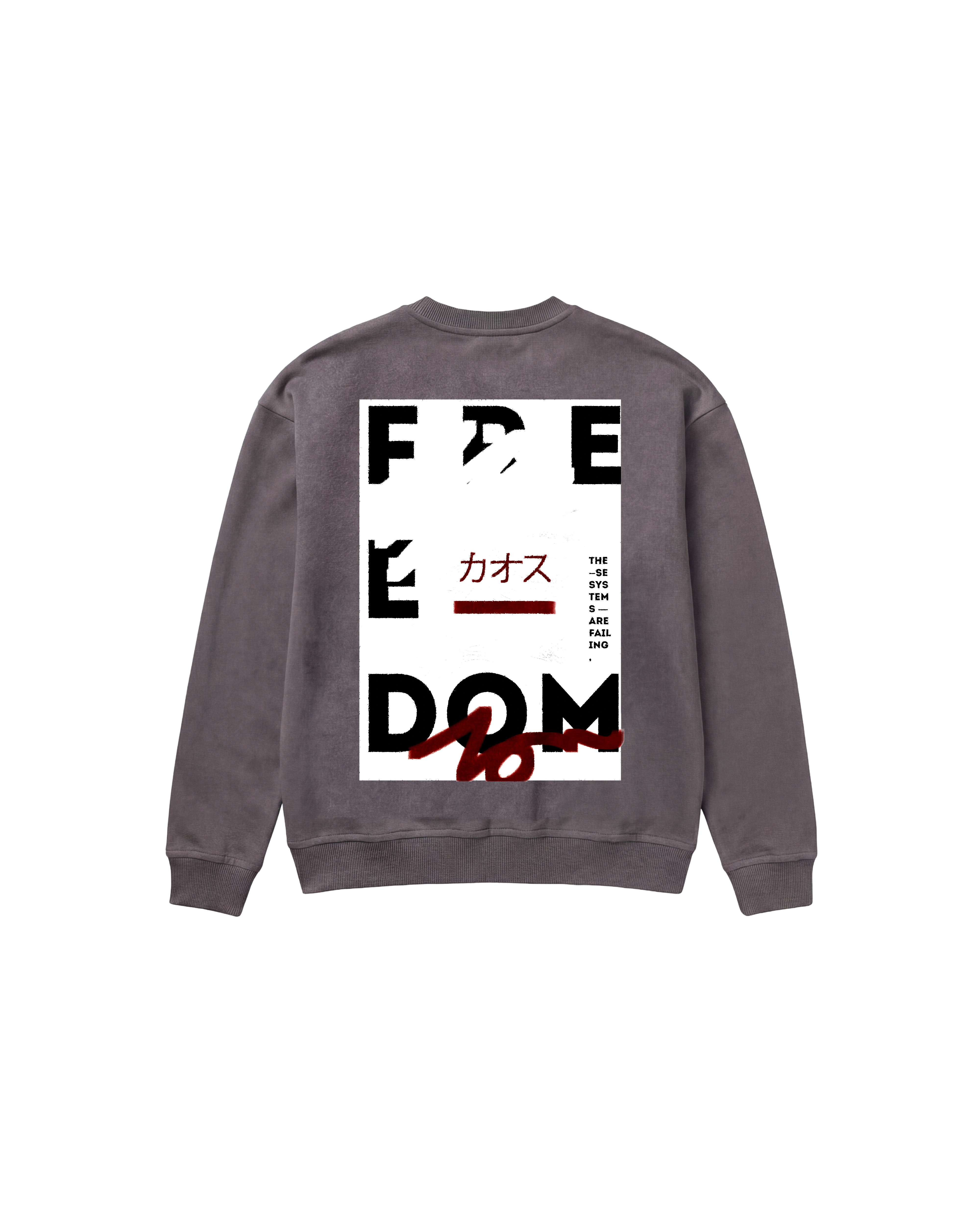 Free Dom Sweatshirt 410 Gris Oscuro Cubica