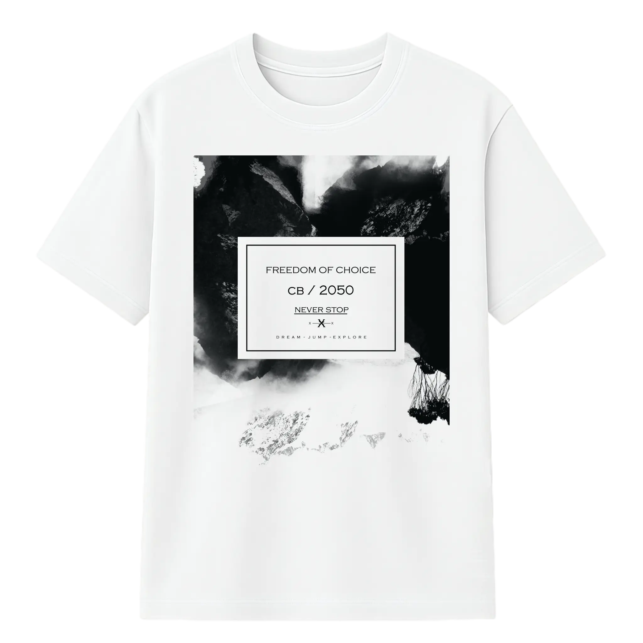 Camiseta Cubica Freedom Of Choice Never Stop F