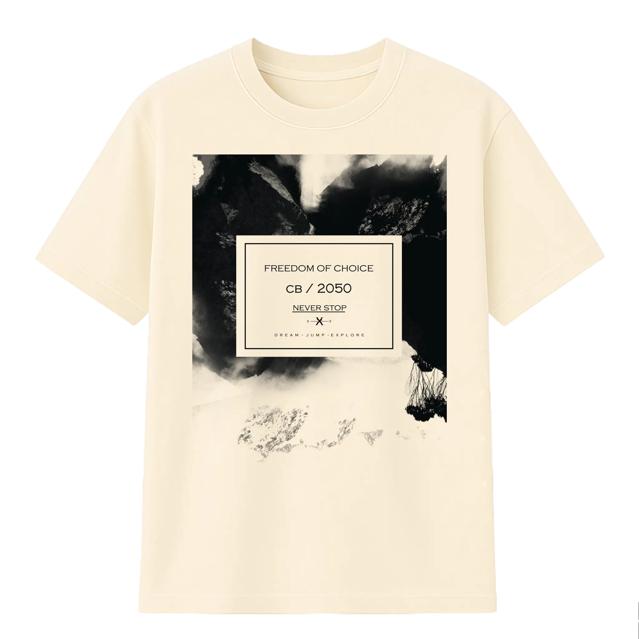 Camiseta Cubica Freedom Of Choice Never Stop F