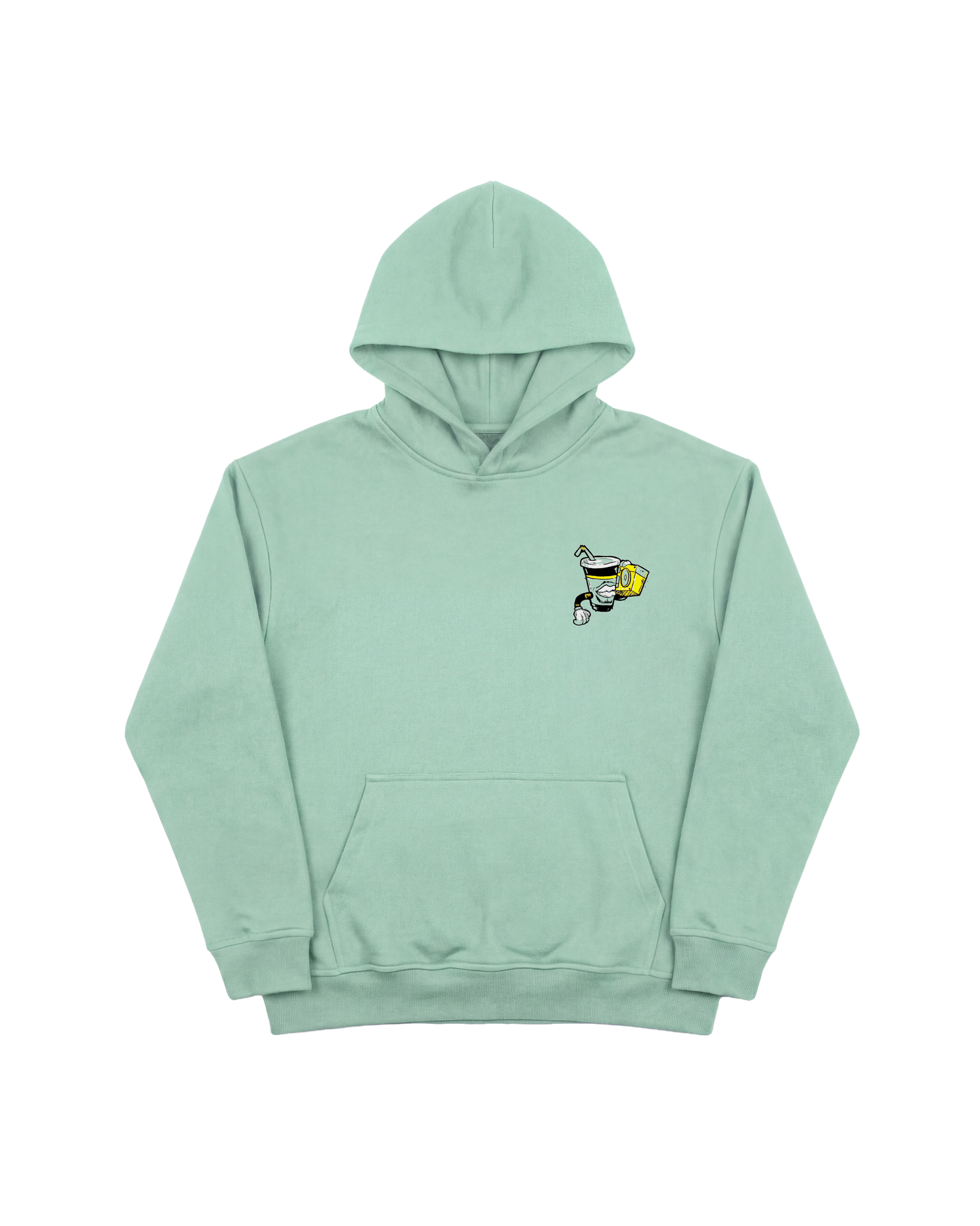 Glass Sound Hoodie 410 Verde Menta Cubica