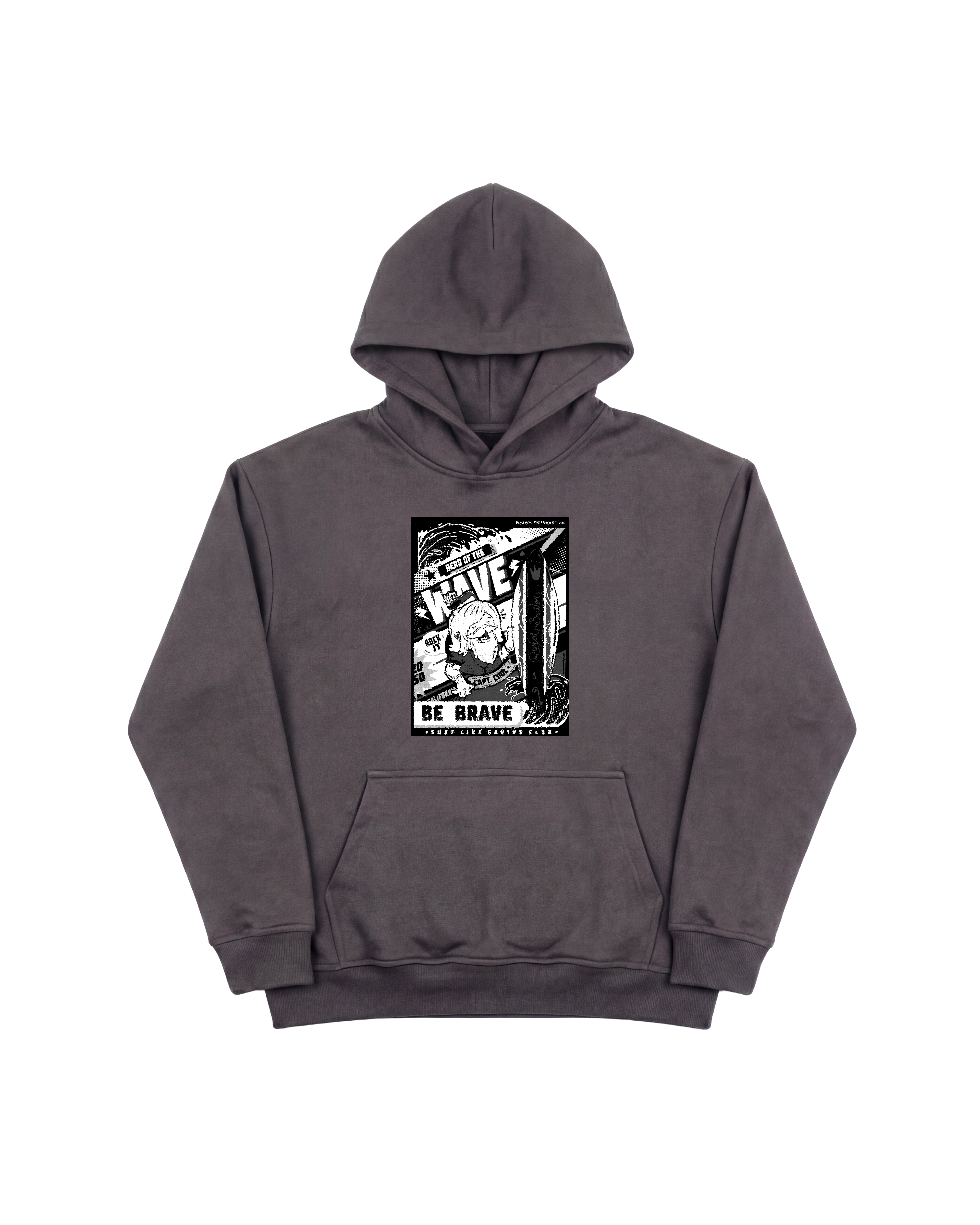 Hero Wave Hoodie 410 Gris Oscuro Cubica