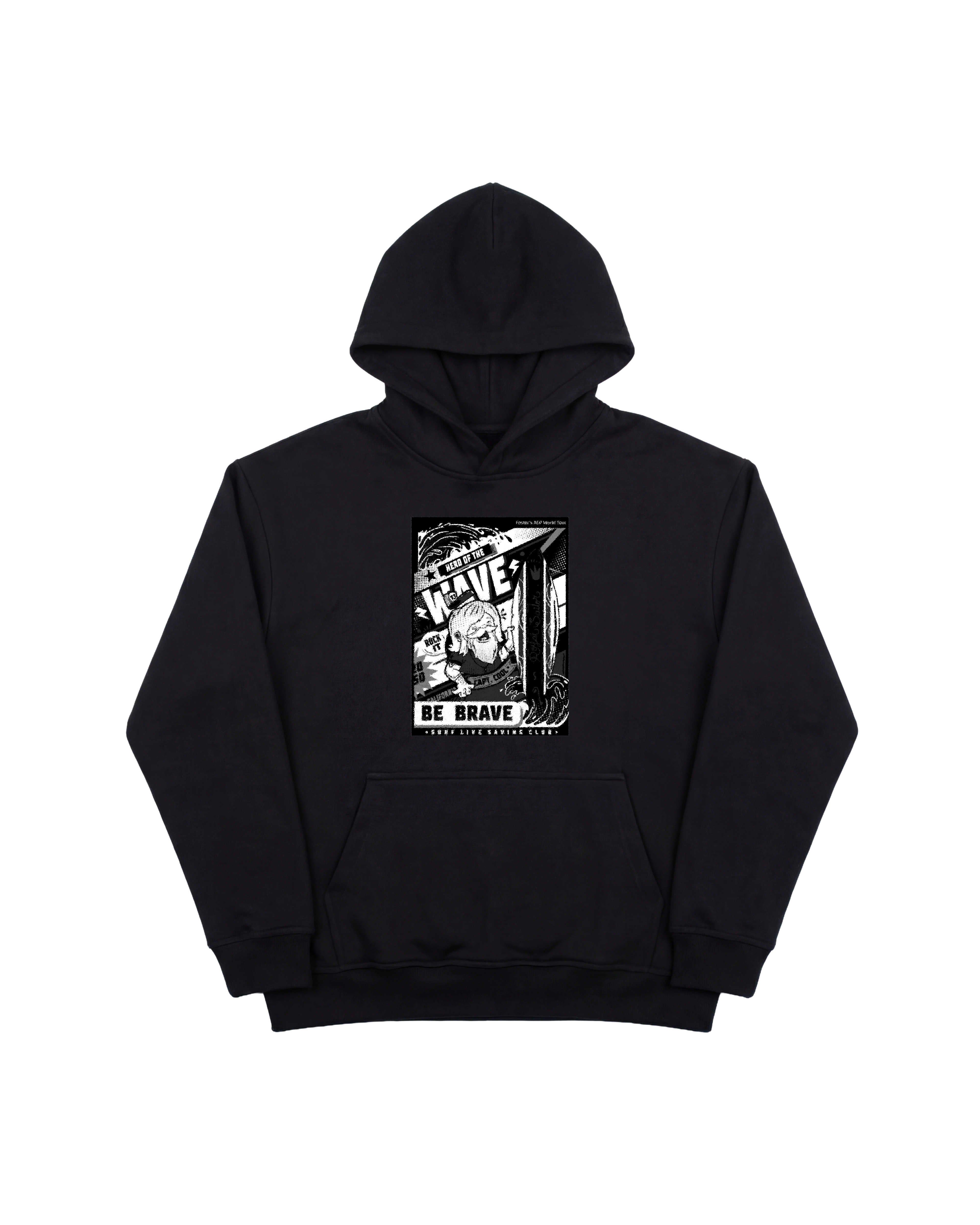 Hero Wave Hoodie 410 Negro Cubica