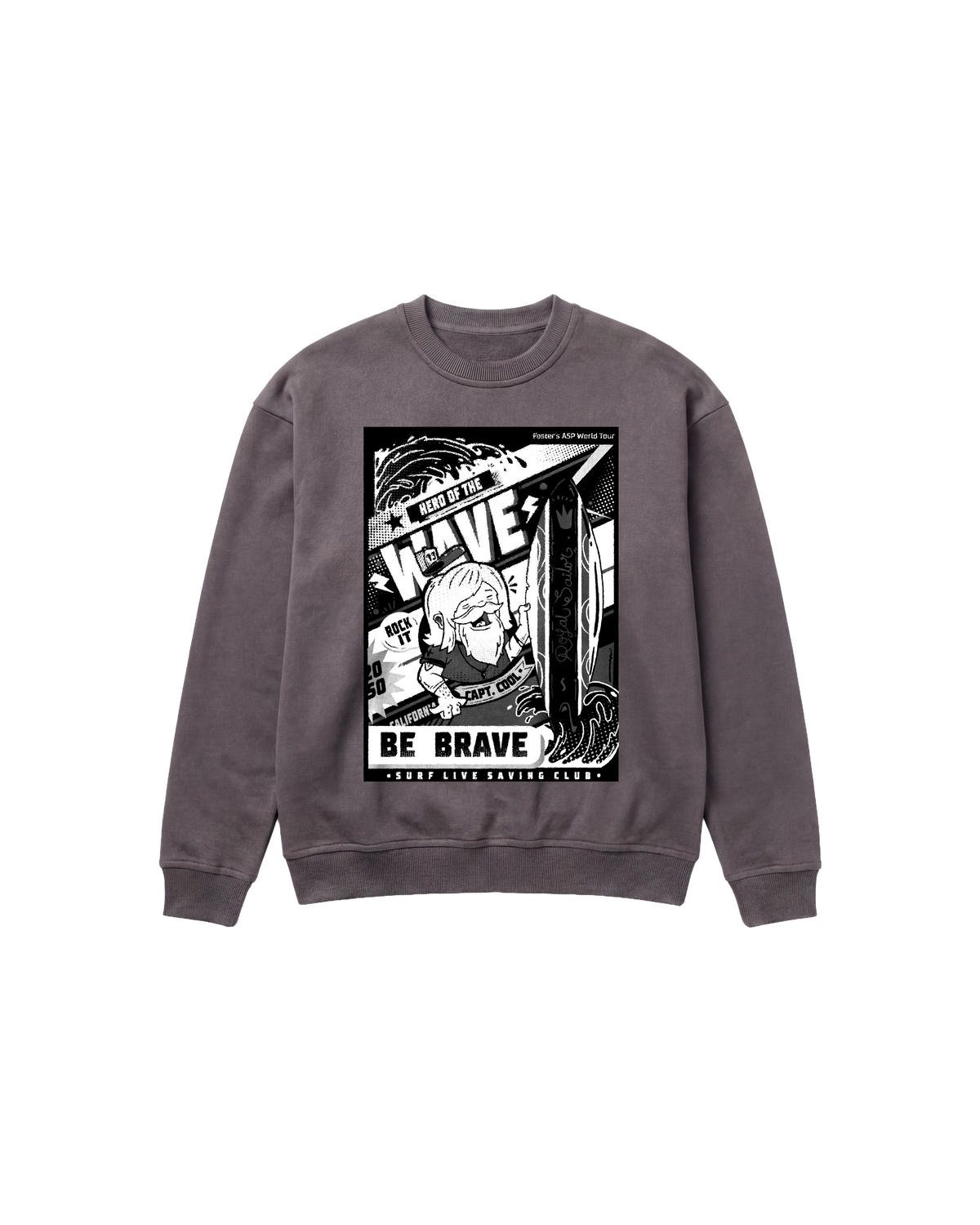 Hero Wave Sweatshirt 410 Gris Oscuro Cubica