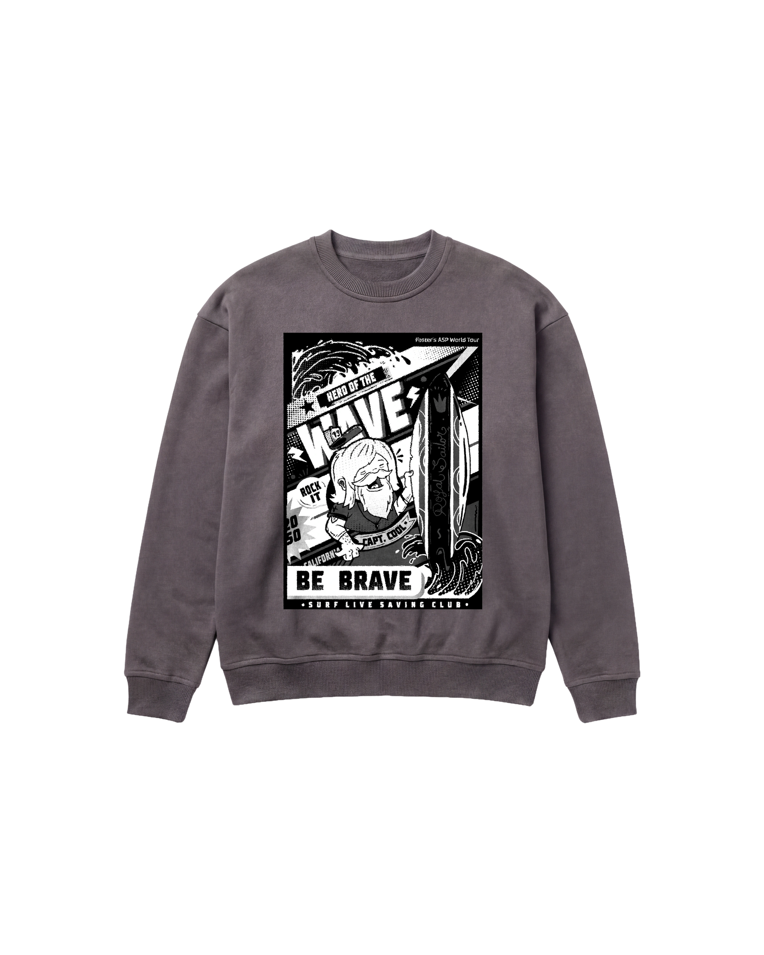 Hero Wave Sweatshirt 410 Gris Oscuro Cubica