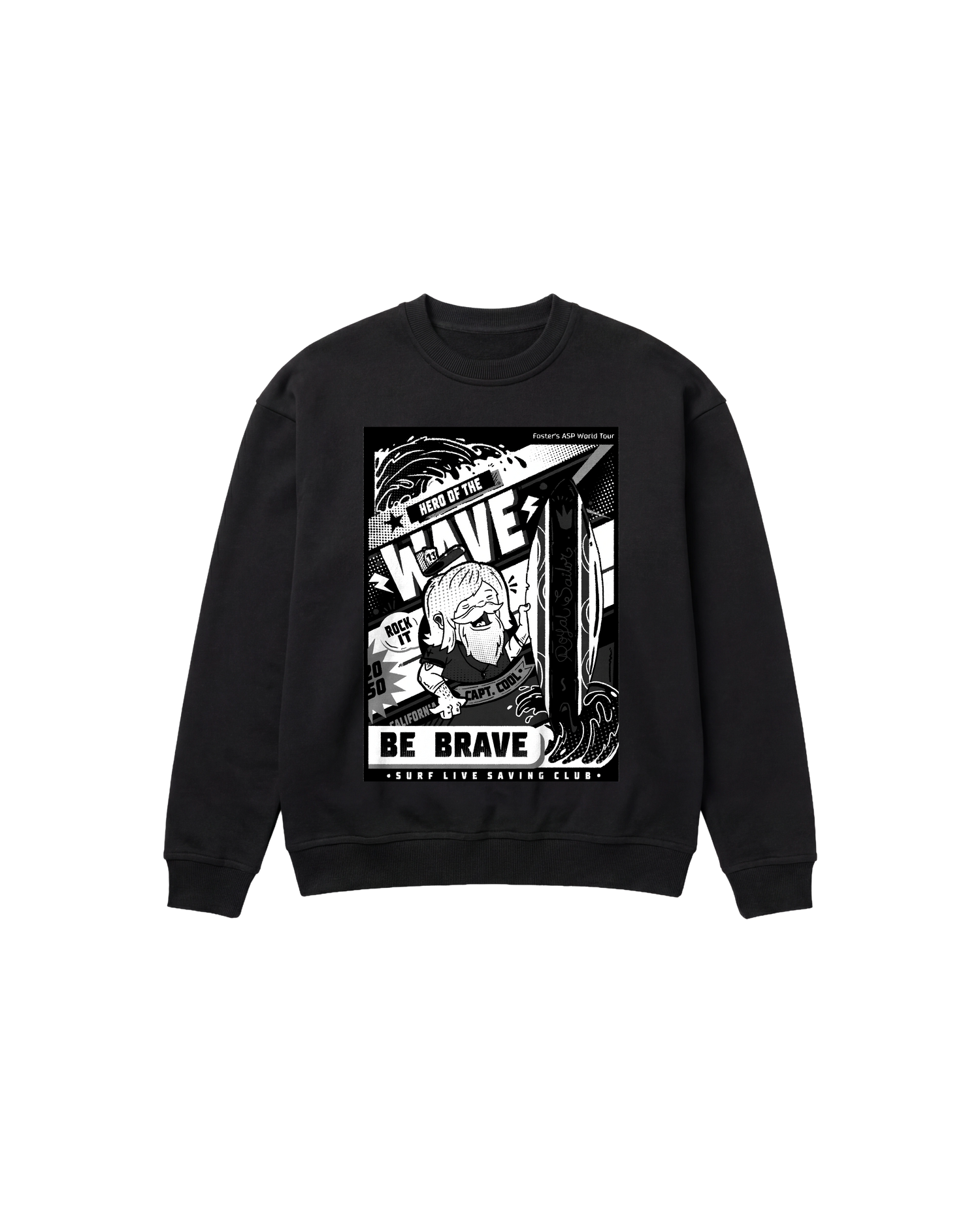 Hero Wave Sweatshirt 410 Negro Cubica