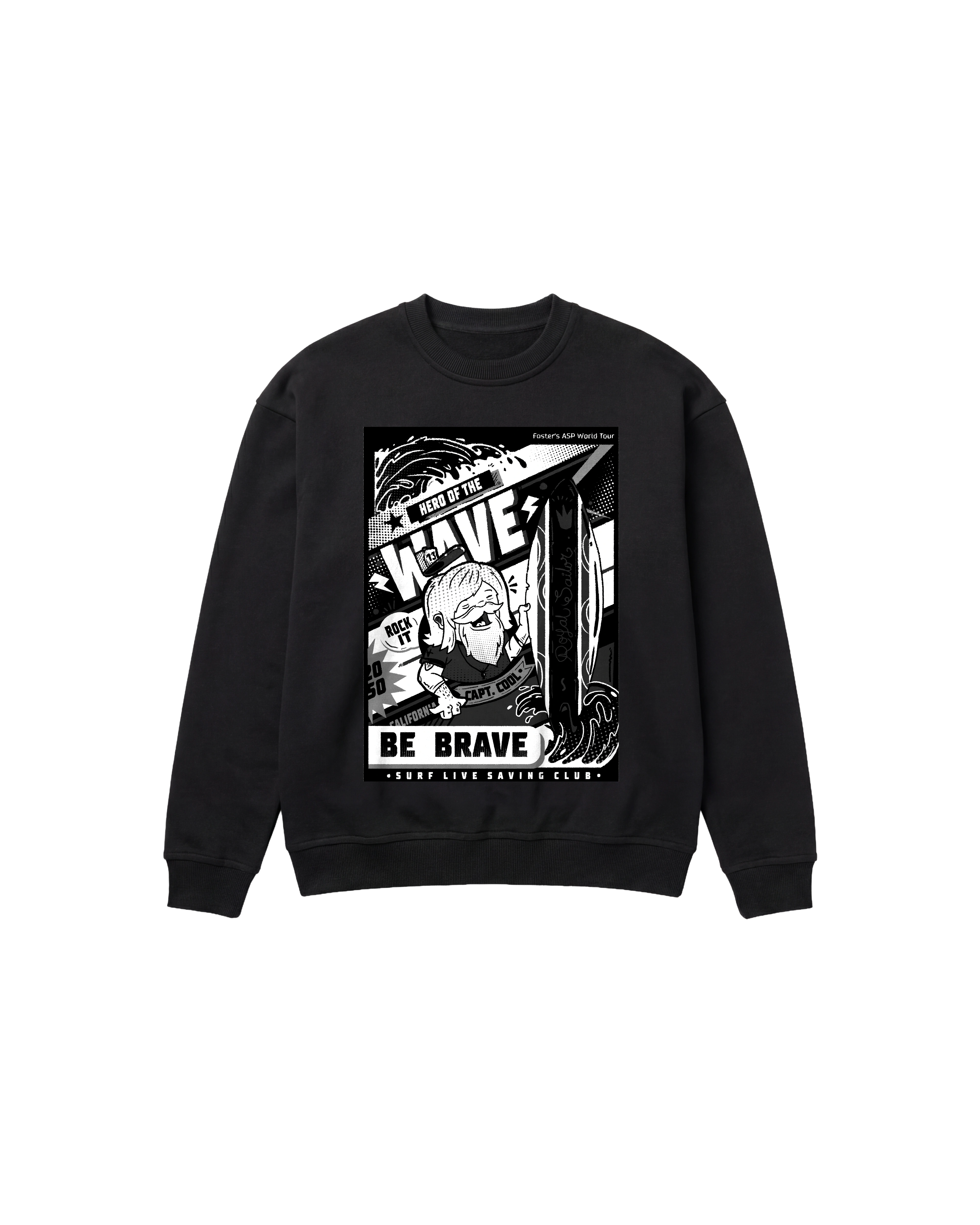 Hero Wave Sweatshirt 410 Negro Cubica