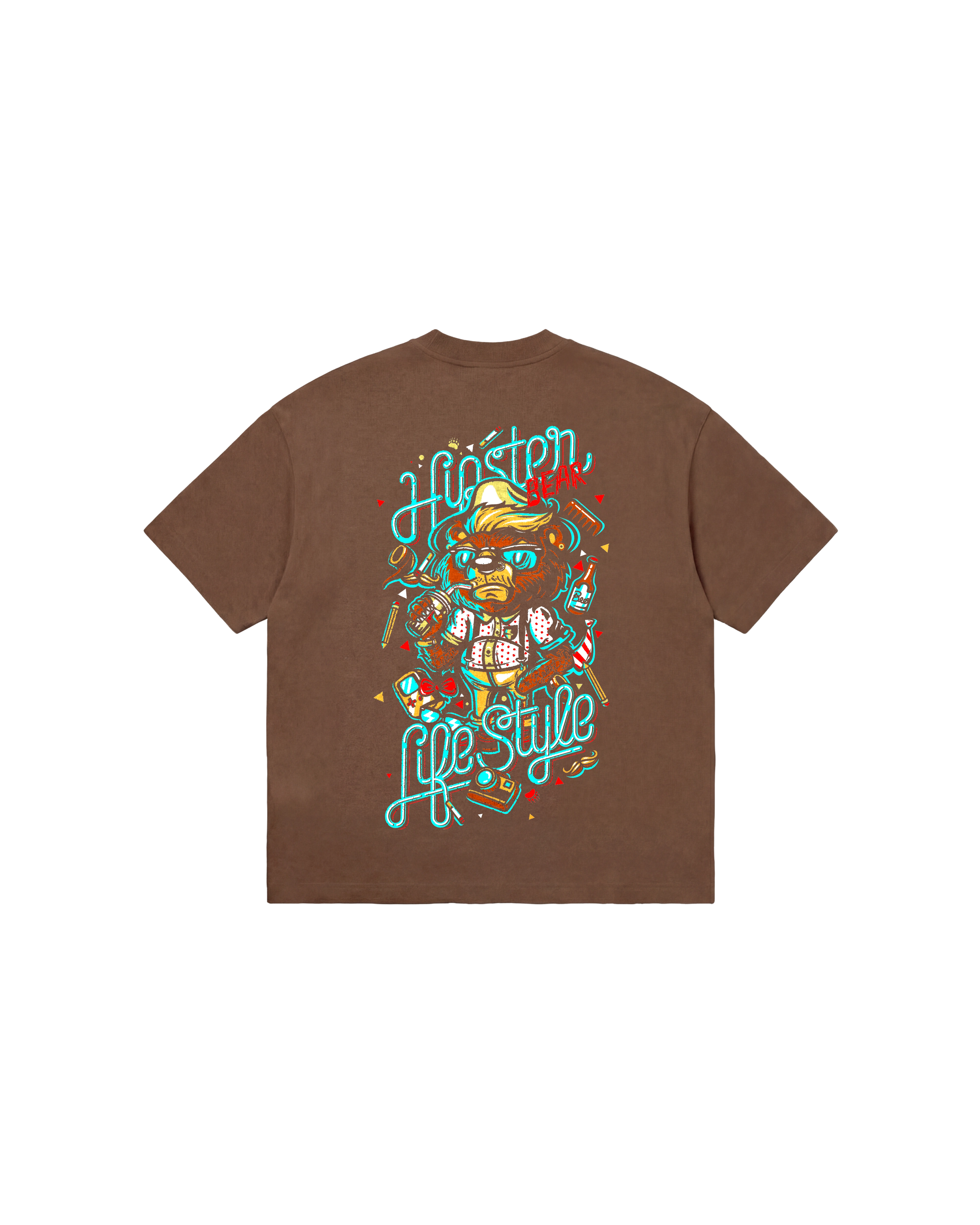 Hipster Bear Semi Oversize 310 Chocolate Cubica