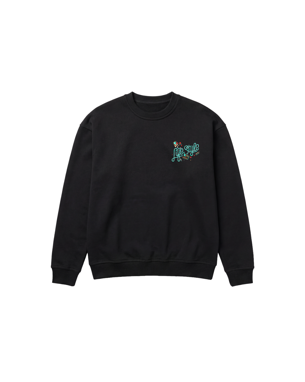 Hipster Bear Sweatshirt 410 Negro Cubica