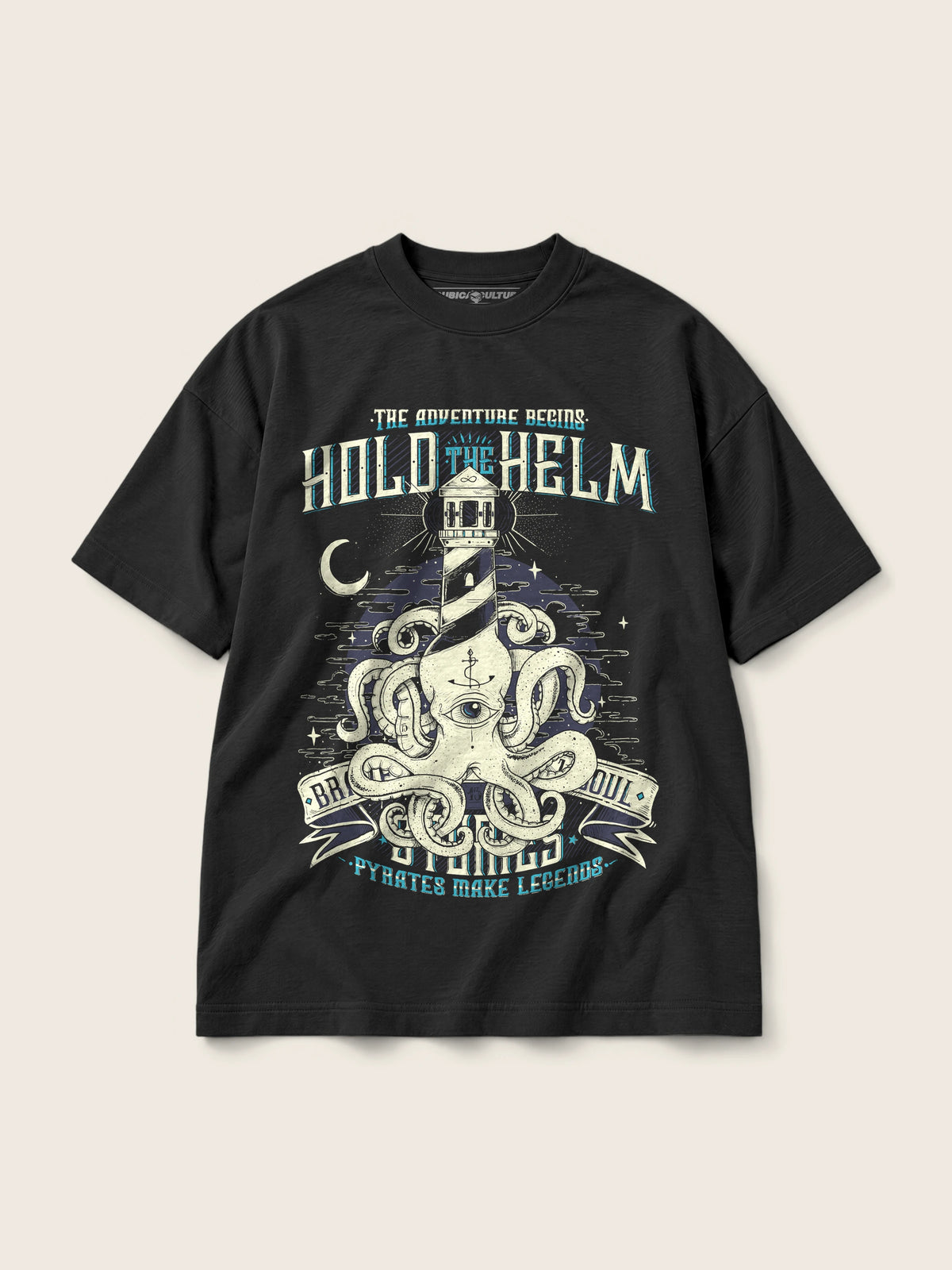 Hold The Helm · Camiseta Semi Oversize 310g — Imagen del producto 1