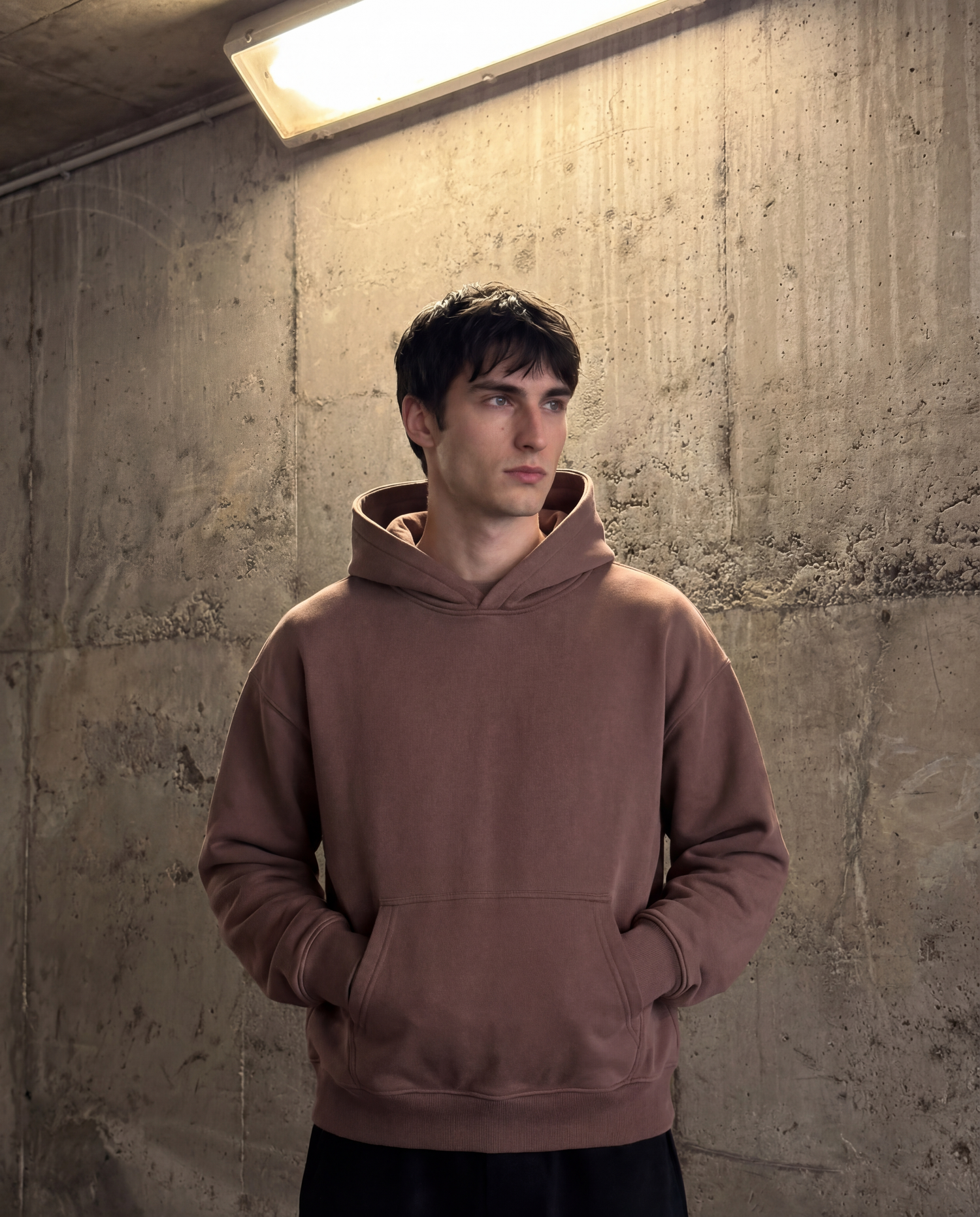 Hoodie 410 Cafe Mocka Cubica - Lifestyle