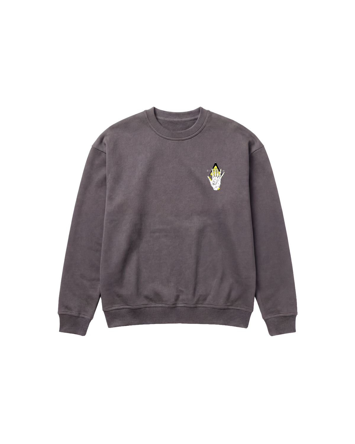 Ilumminati Hand Sweatshirt 410 Gris Oscuro Cubica