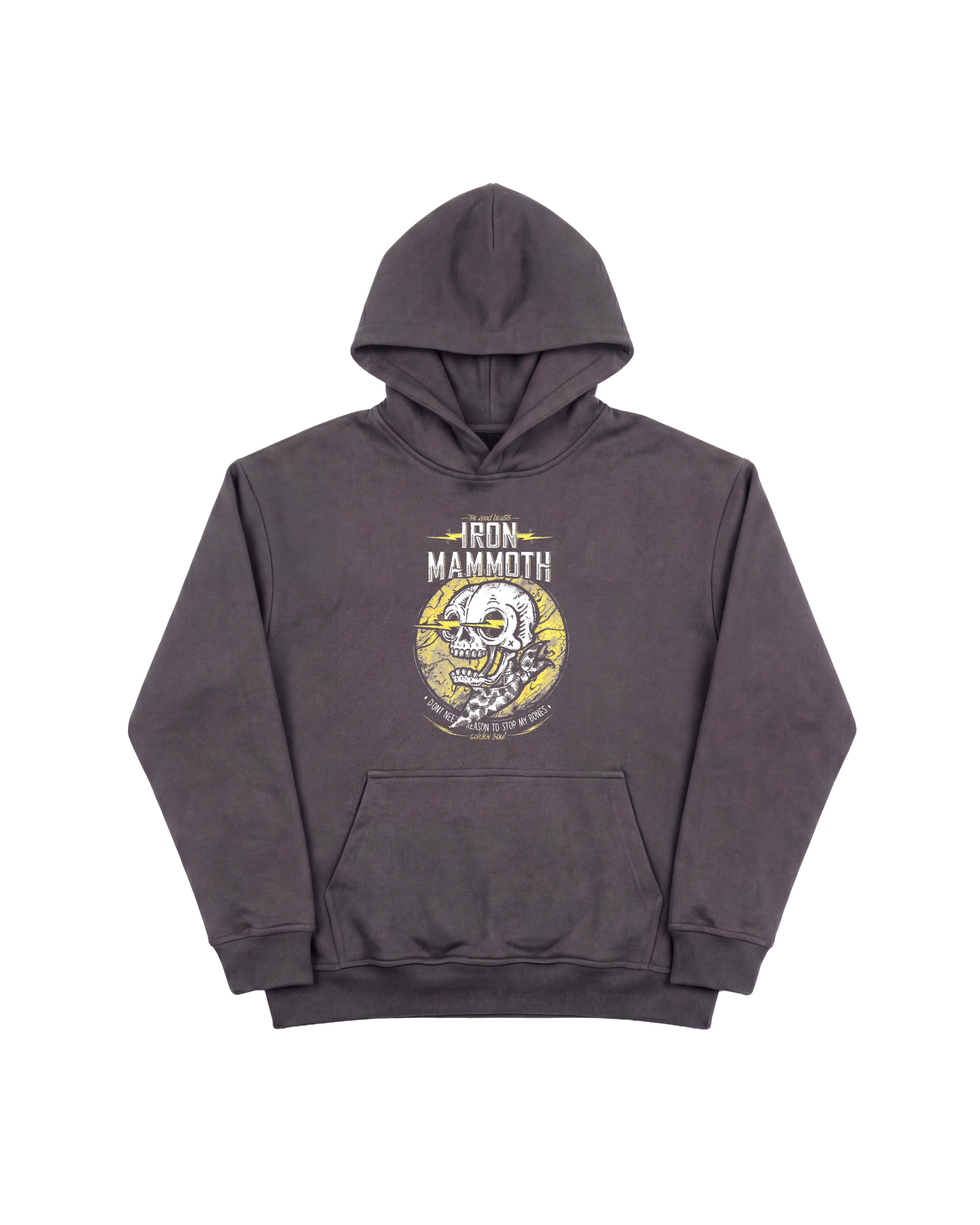 Iron Mammoth Hoodie 410 Gris Oscuro Cubica