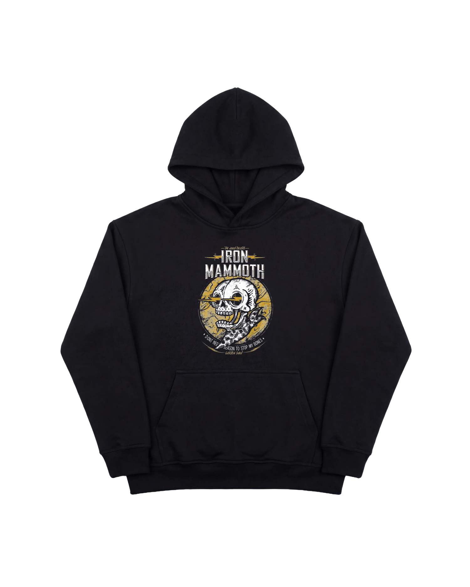 Iron Mammoth Hoodie 410 Negro Cubica