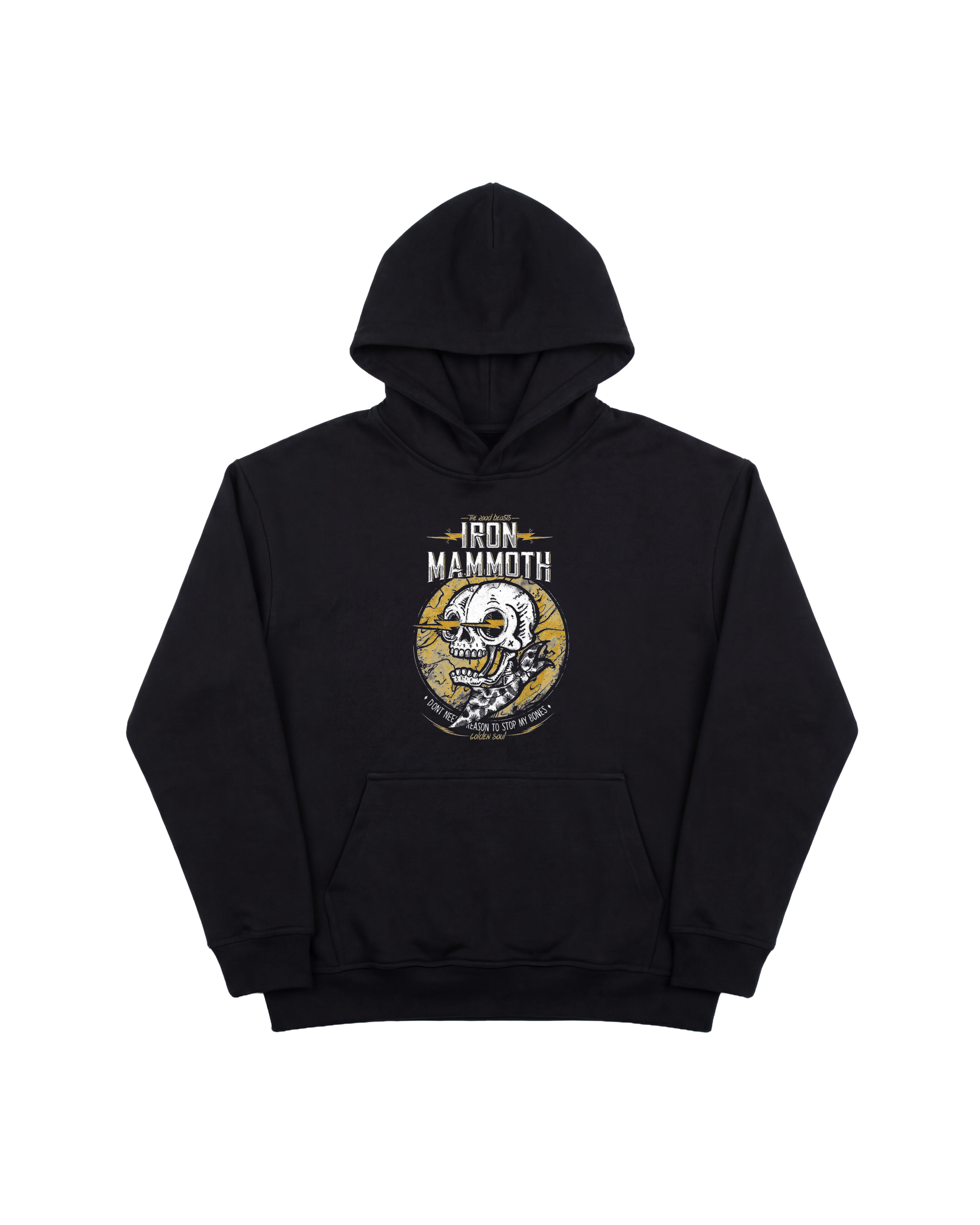 Iron Mammoth Hoodie 410 Negro Cubica