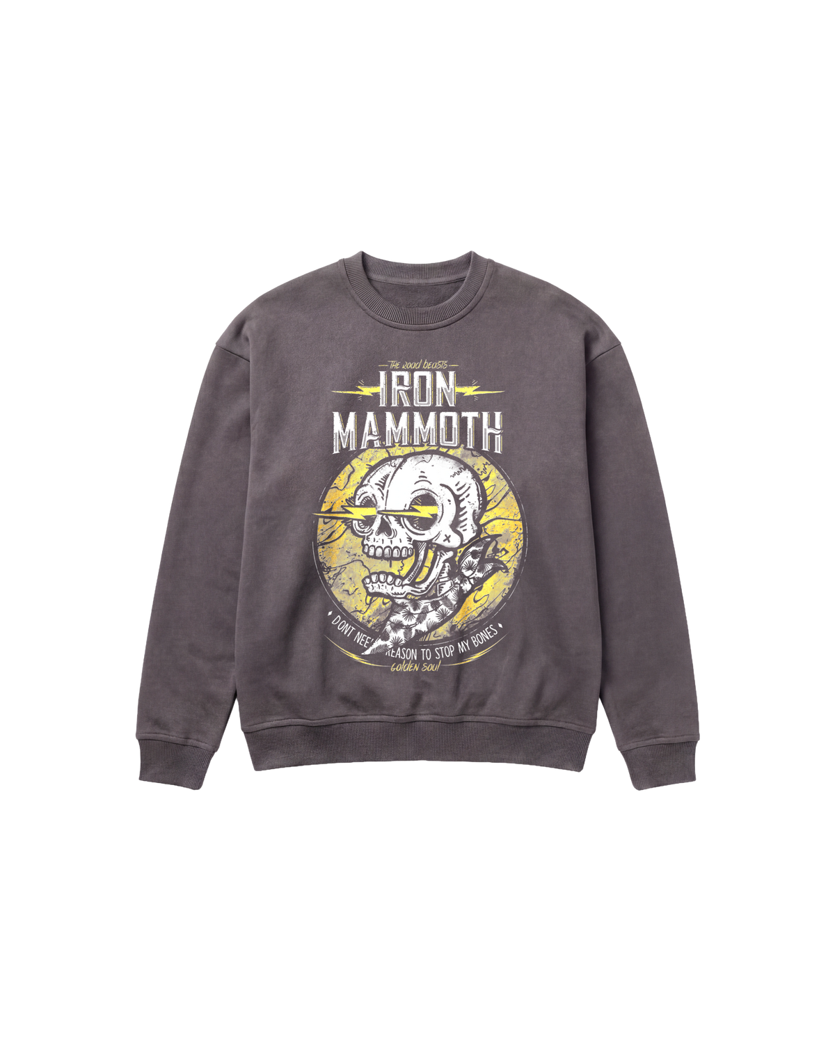 Iron Mammoth Sweatshirt 410 Gris Oscuro Cubica