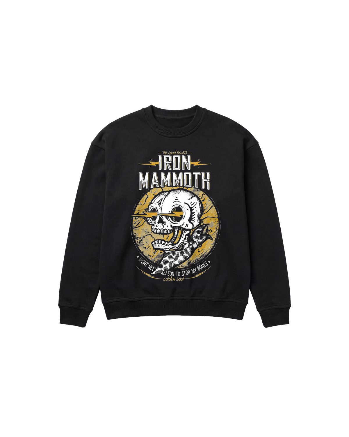 Iron Mammoth Sweatshirt 410 Negro Cubica