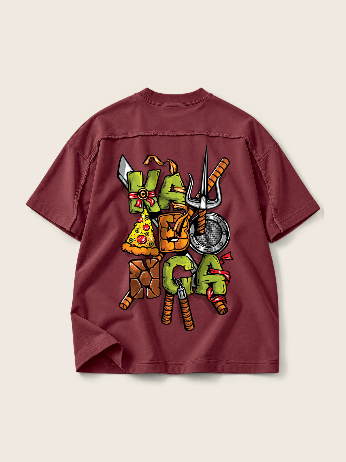 Kawabonga · Camiseta Semi Oversize con Cortes 410g — Imagen del producto 7