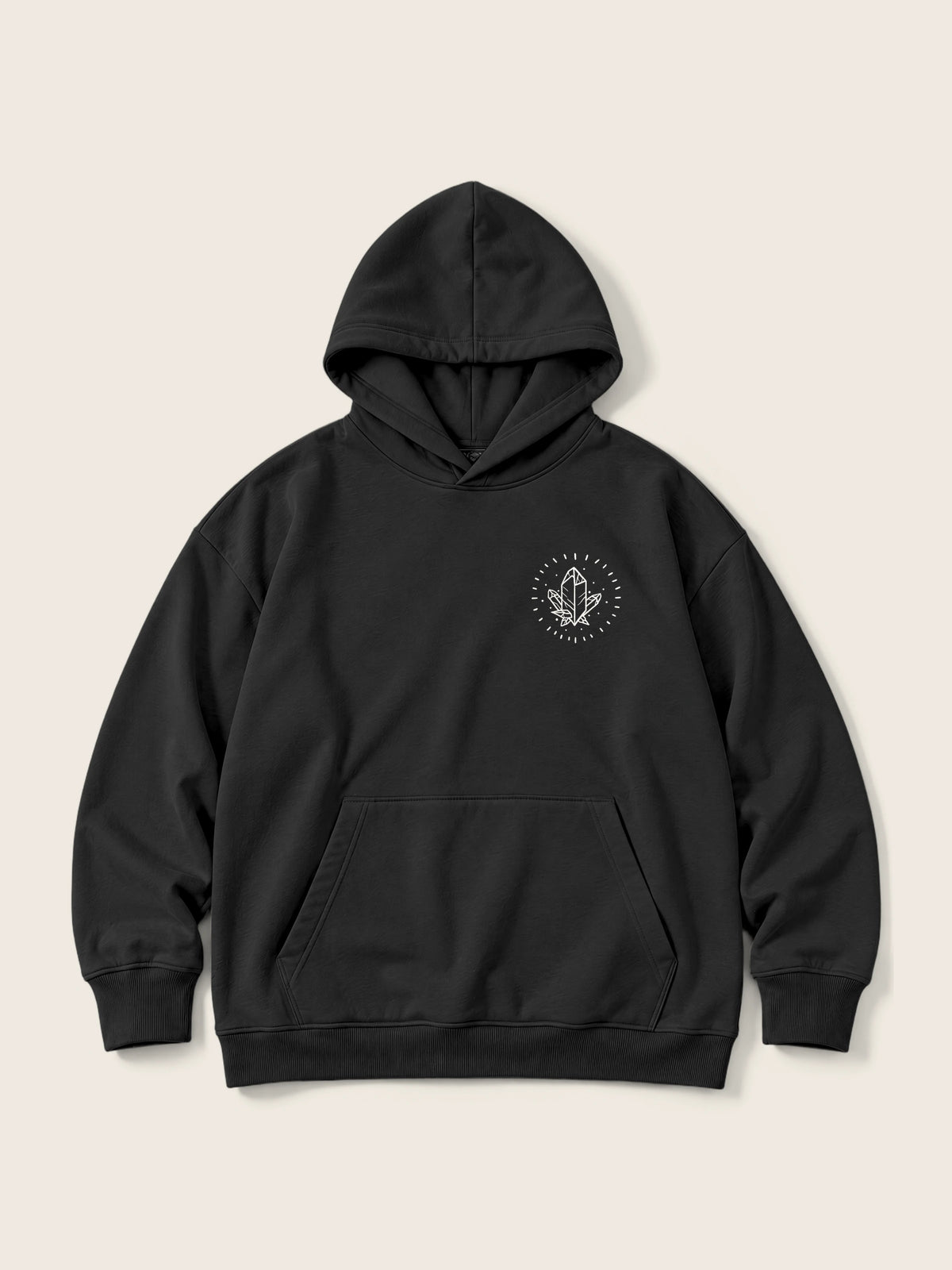 Libertad Mariposa · Hoodie 410g Negro — Imagen del producto 2