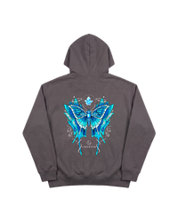 Libertad Mariposa Hoodie 410 Gris Oscuro Cubica